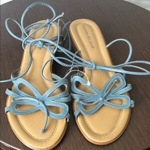 Blue Strappy Sandals